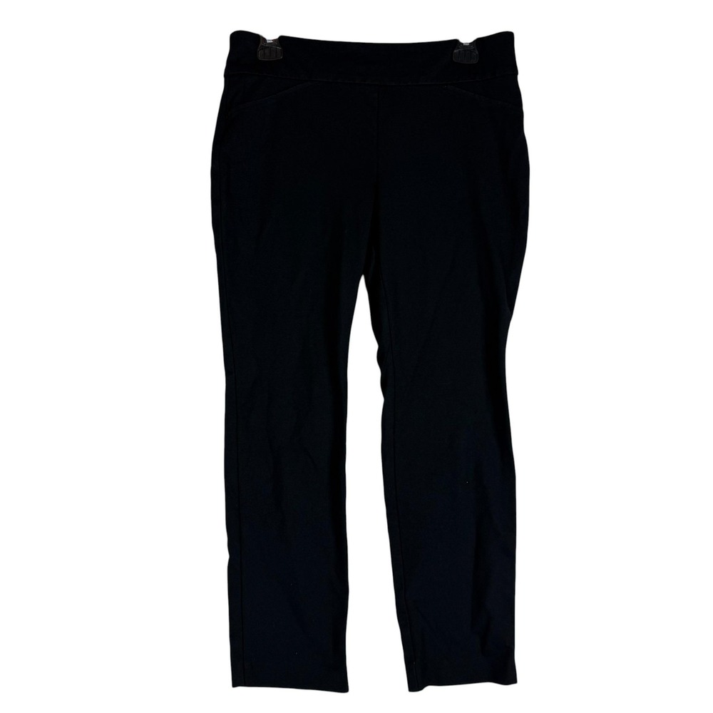Charter Club Pants Womens 8P Black Dress Cambridge Slim Ponte Pull On Stretch